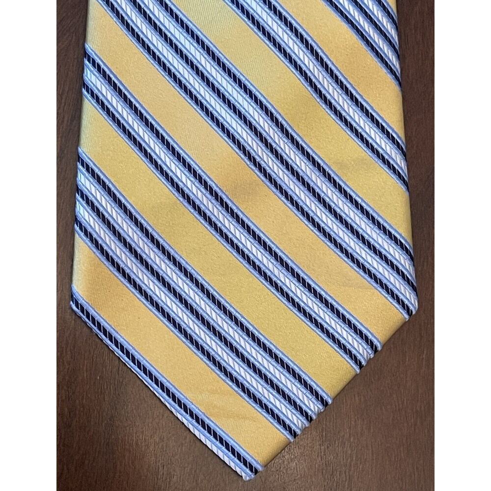 Fumagalli Gold Blue 100% Silk Men’s Neck Tie Made In China